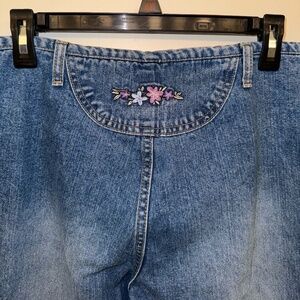 Y2K Arizona Jeans low cut with embroidery flowers